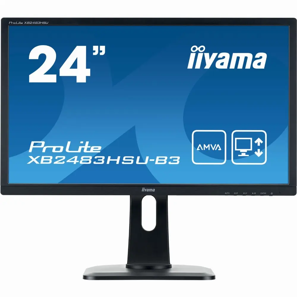 iiyama ProLite XB2483HSU-B3, 60,5 cm (23.8 Zoll), 1920 x 1080 Pixel, Full HD, LED, 4 ms, Schwarz