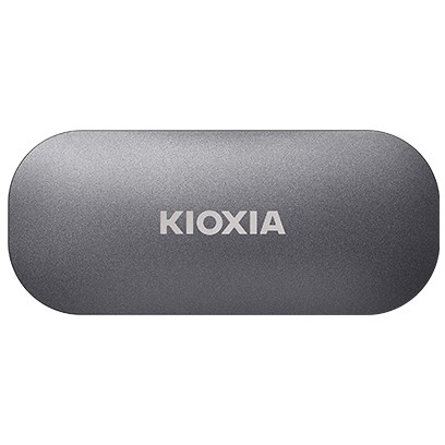 Kioxia EXCERIA PLUS, 2 TB, USB Typ-C, 2.0, 1050 MB/s, Passwortschutz, Grau