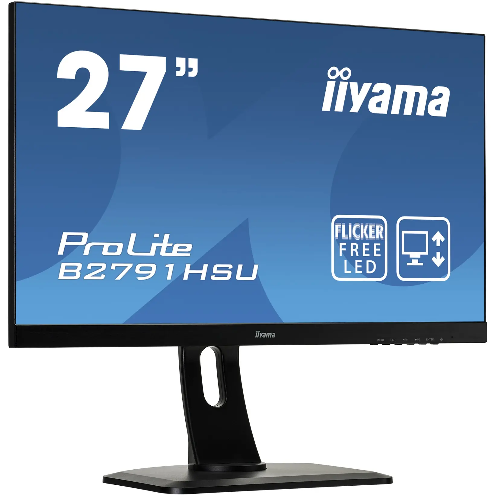 iiyama ProLite B2791HSU-B1, 68,6 cm (27 Zoll), 1920 x 1080 Pixel, Full HD, LED, 1 ms, Schwarz