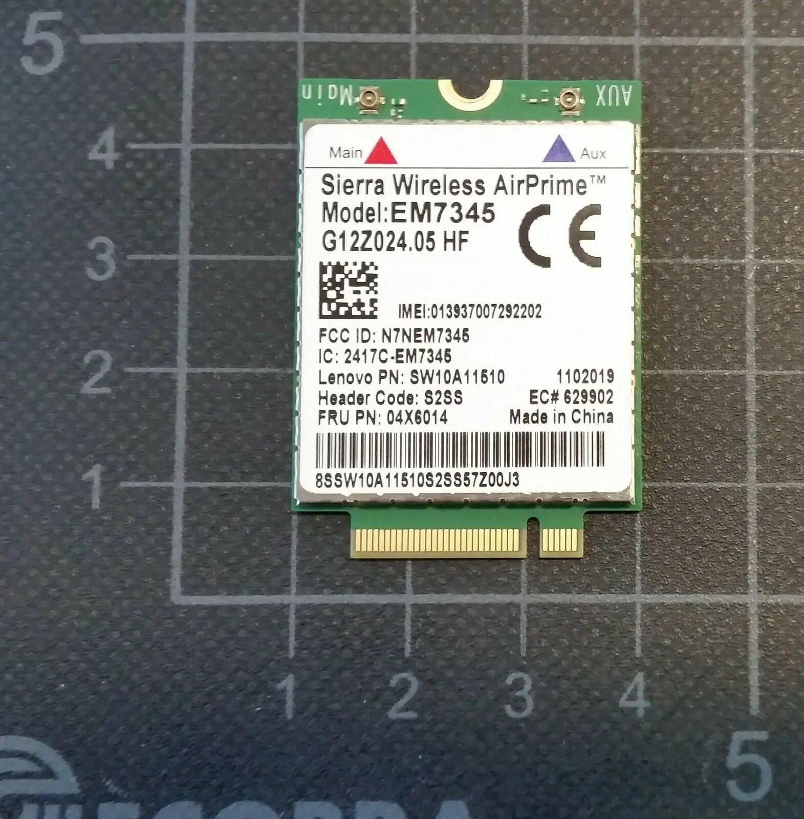 10x LTE - UMTS Modul EM7345 ThinkPad 4G / HSPA / WWAN Lenovo 4. & 5. Gen