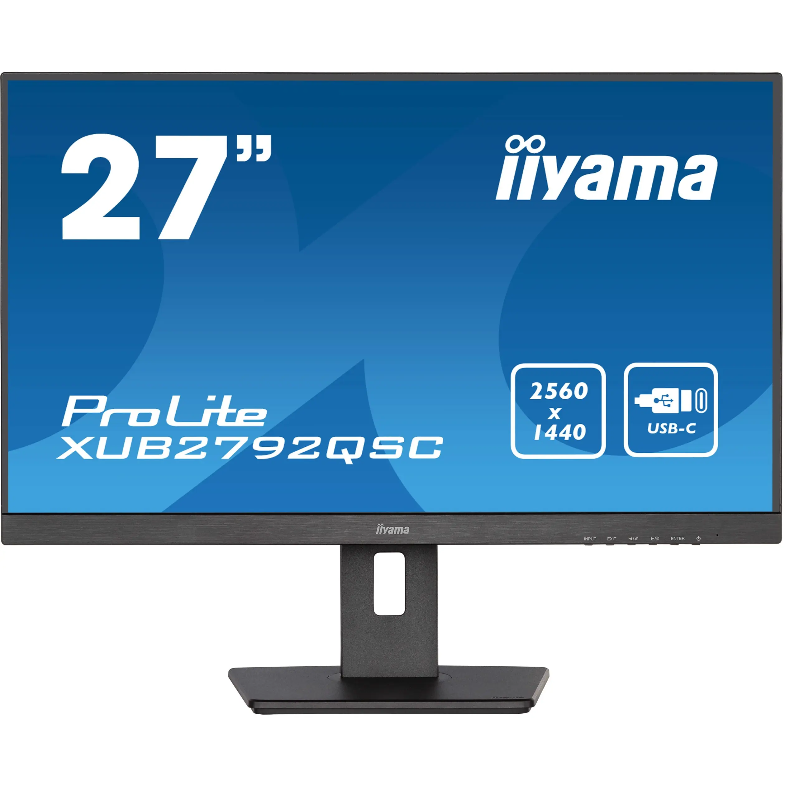 iiyama ProLite , 68,6 cm (27 Zoll), 2560 x 1440 Pixel, Wide Quad HD, LED, 4 ms, Schwarz