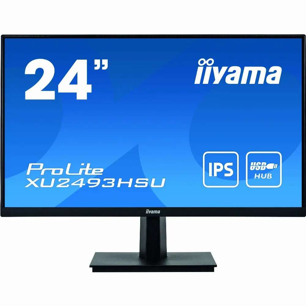 iiyama ProLite XU2493HSU-B1, 60,5 cm (23.8 Zoll), 1920 x 1080 Pixel, Full HD, LED, 4 ms, Schwarz