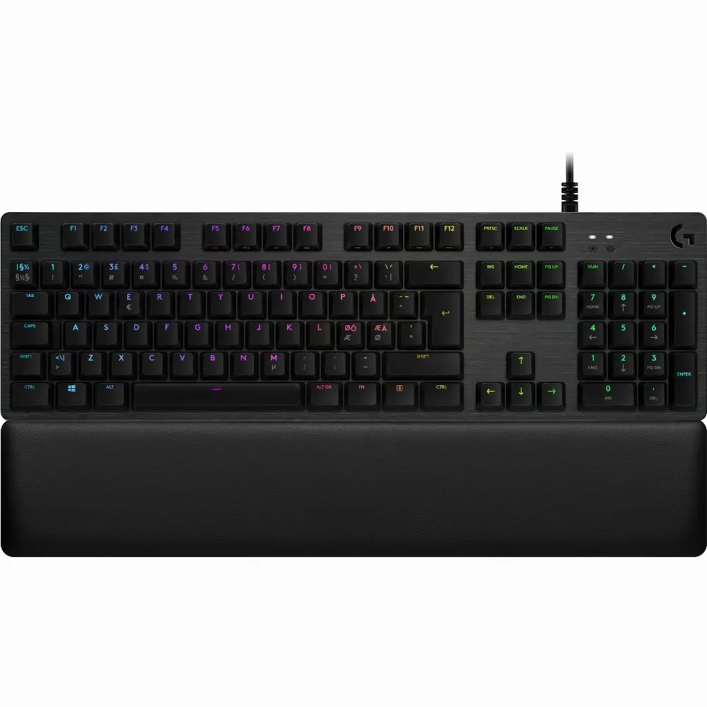Logitech G G513 Carbon RGB Mechanical Gaming Keyboard, GX Blue (Clicky), Volle Größe (100%), USB, Mechanischer Switch, QWERTZ, RGB-LED, Karbon