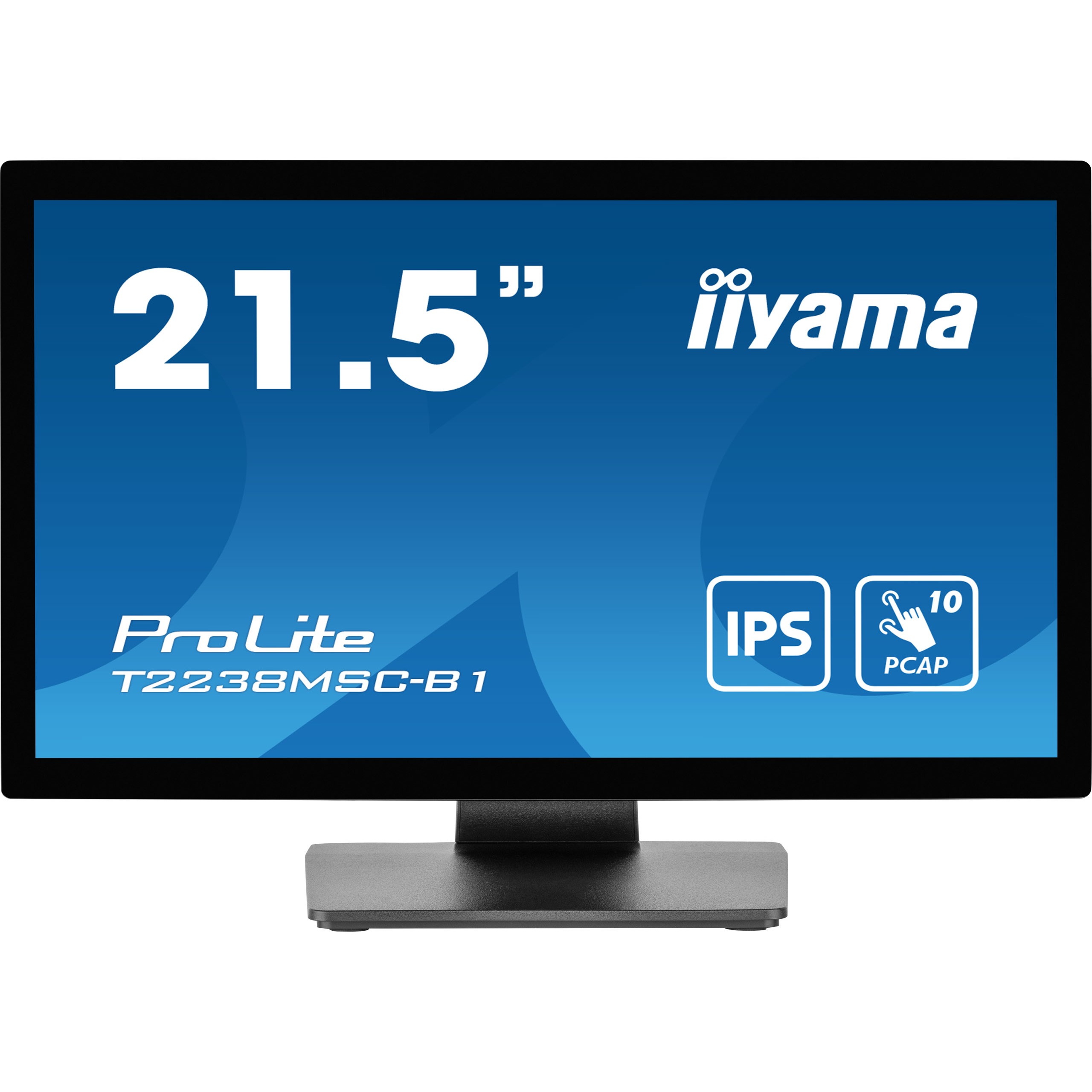 iiyama ProLite T2238MSC-B1, 54,6 cm (21.5 Zoll), 1920 x 1080 Pixel, Full HD, LED, 5 ms, Schwarz