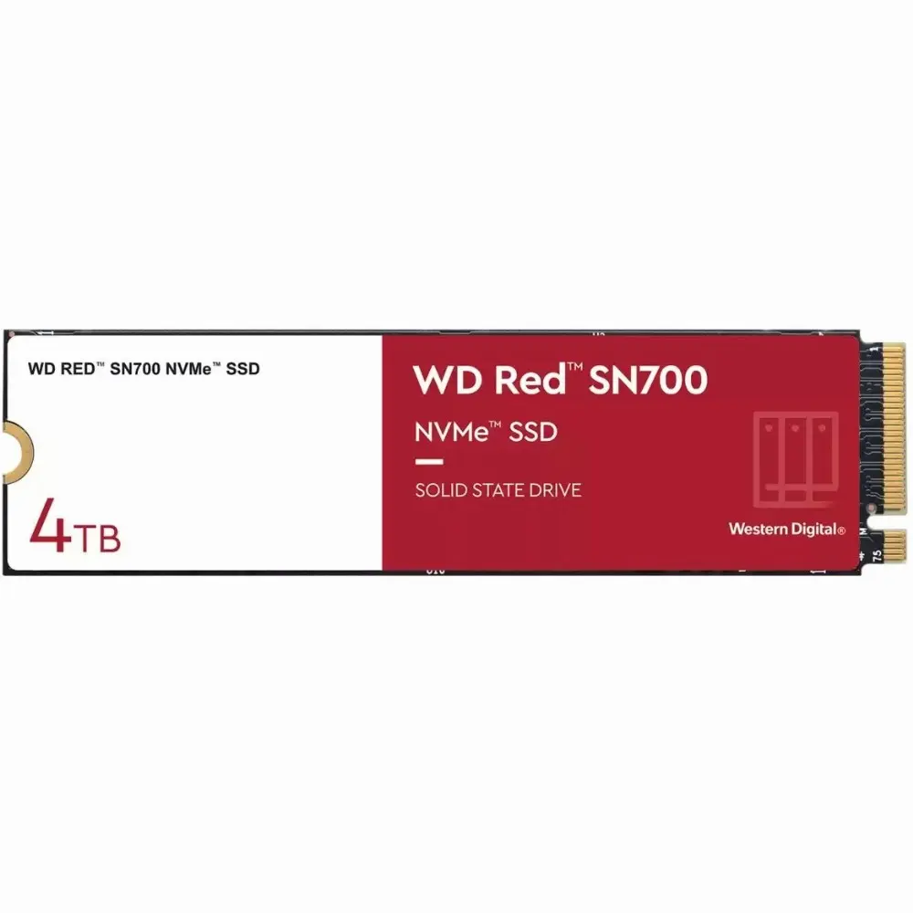 Western Digital WD Red SN700, 4000 GB, M.2, 3400 MB/s, 8 Gbit/s