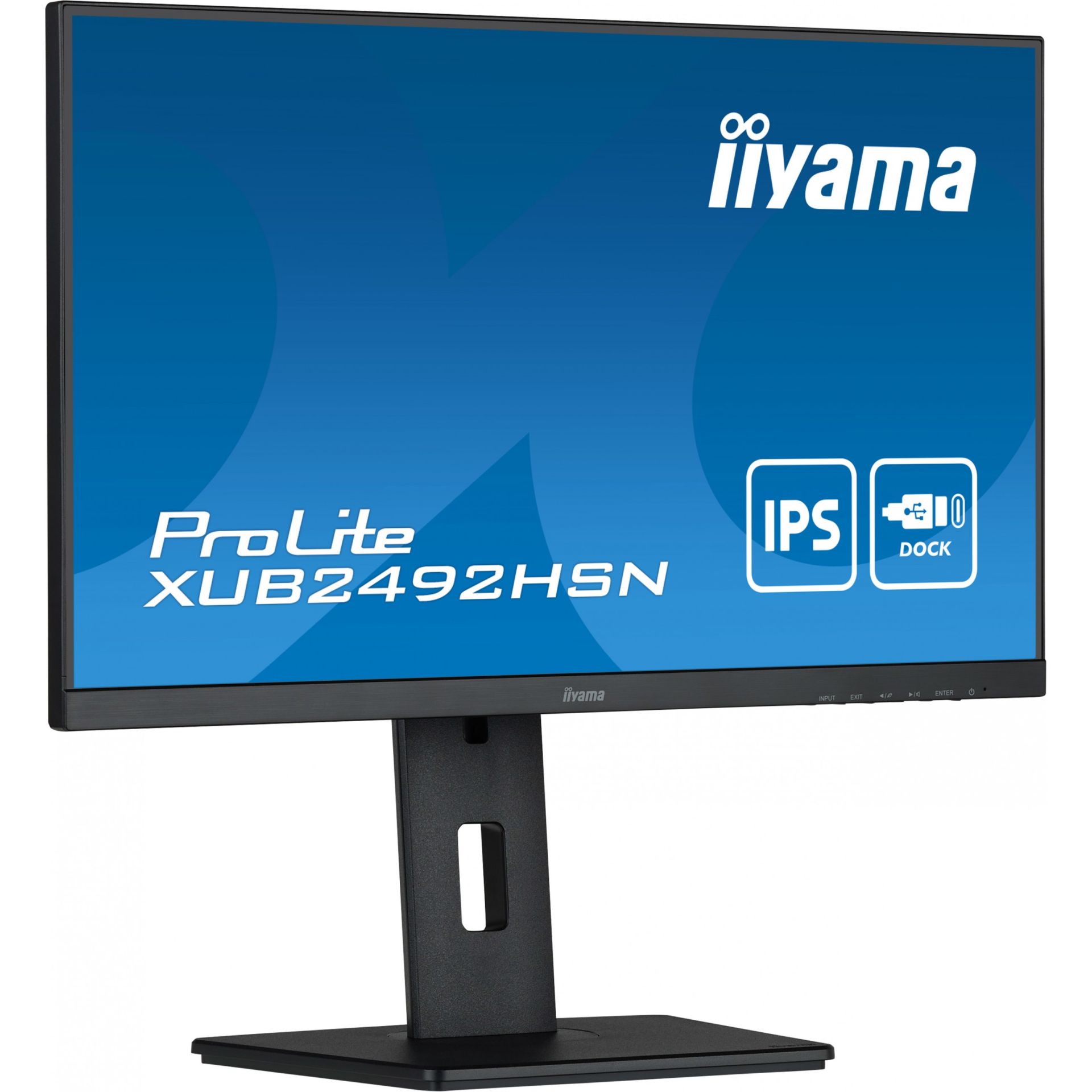 iiyama ProLite XUB2492HSN-B5, 61 cm (24 Zoll), 1920 x 1080 Pixel, Full HD, LED, 4 ms, Schwarz
