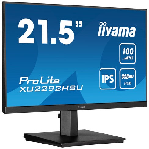 iiyama ProLite XU2292HSU-B6, 54,6 cm (21.5 Zoll), 1920 x 1080 Pixel, Full HD, LED, 4 ms, Schwarz