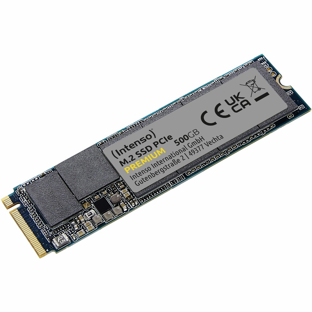 Intenso SSD 500GB Premium M.2 PCIe, 500 GB, M.2, 2100 MB/s
