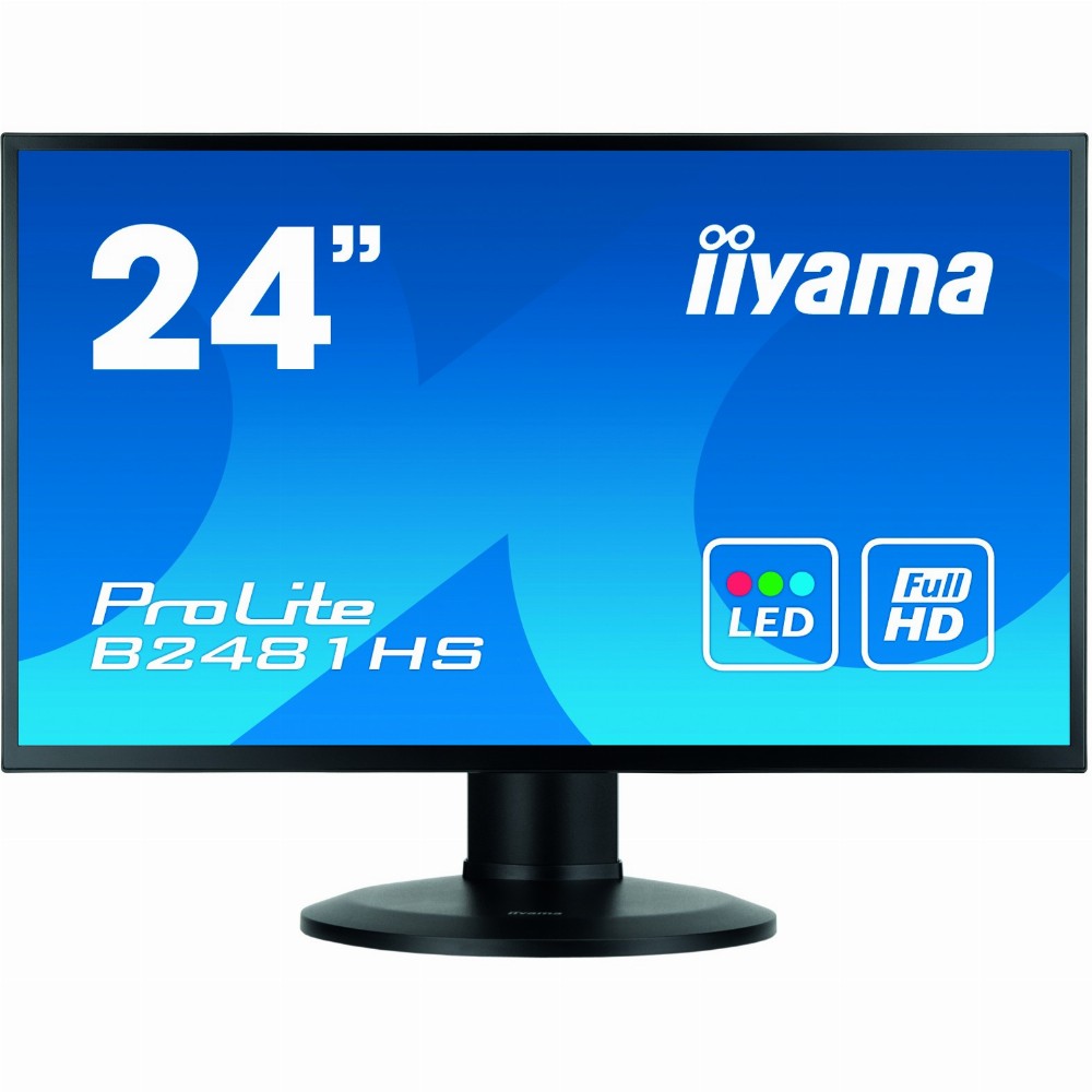 iiyama ProLite XB2481HS-B1, 59,9 cm (23.6 Zoll), 1920 x 1080 Pixel, Full HD, LED, 6 ms, Schwarz