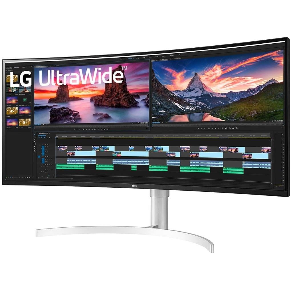 LG 38WN95CP-W, 96,5 cm (38 Zoll), 3840 x 1600 Pixel, Quad HD+, QLED, 1 ms, Weiß