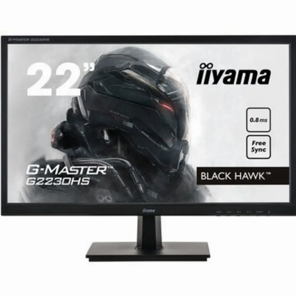 iiyama G-MASTER G2230HS-B1, 54,6 cm (21.5 Zoll), 1920 x 1080 Pixel, Full HD, LCD, 0,8 ms, Schwarz