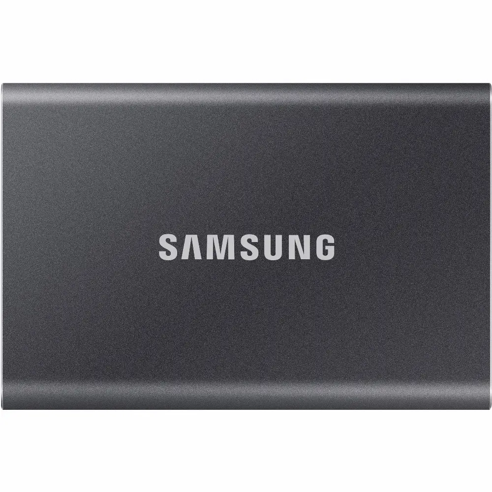 Samsung Portable SSD T7, 2 TB, USB Typ-C, 3.2 Gen 2 (3.1 Gen 2), 1050 MB/s, Passwortschutz, Grau